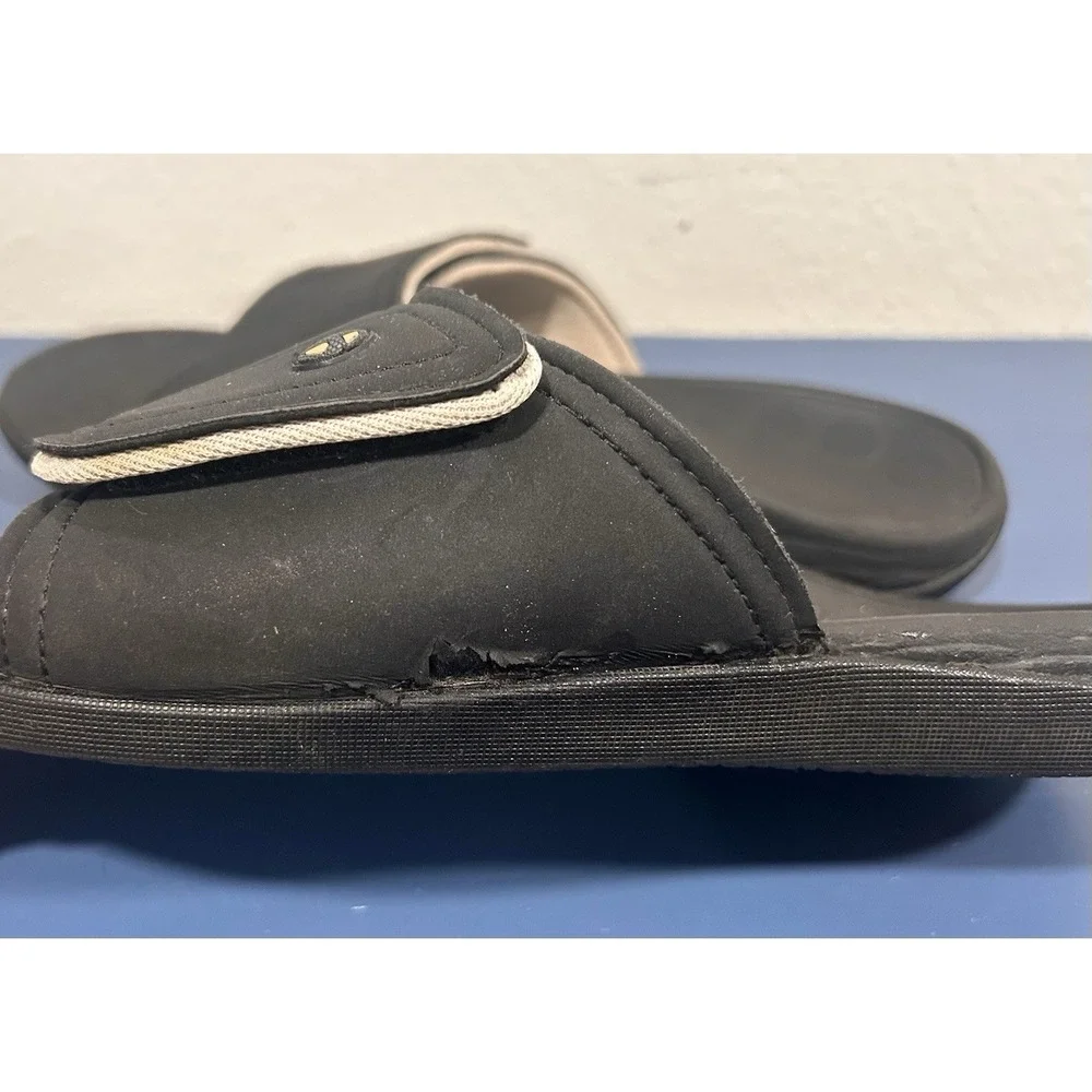 Vionic Men's Kiwi Slides Black 10 Comfort Sandal Arch Support Plantar Fasciitis